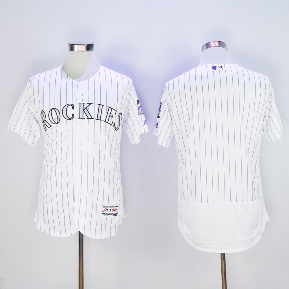 Men Colorado Rockies Blank White Elite MLB Jerseys->women mlb jersey->Women Jersey